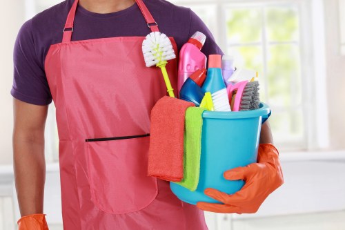 Steam carpet cleaning equipment in a Friern Barnet home