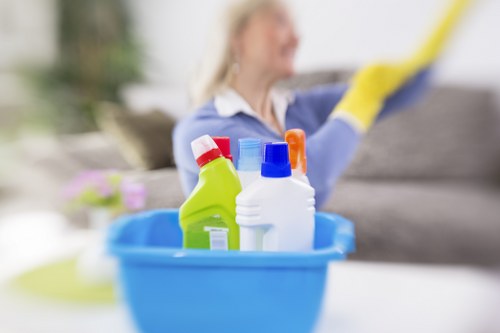 Sustainable carpet cleaning operations with recycling and emissions reduction